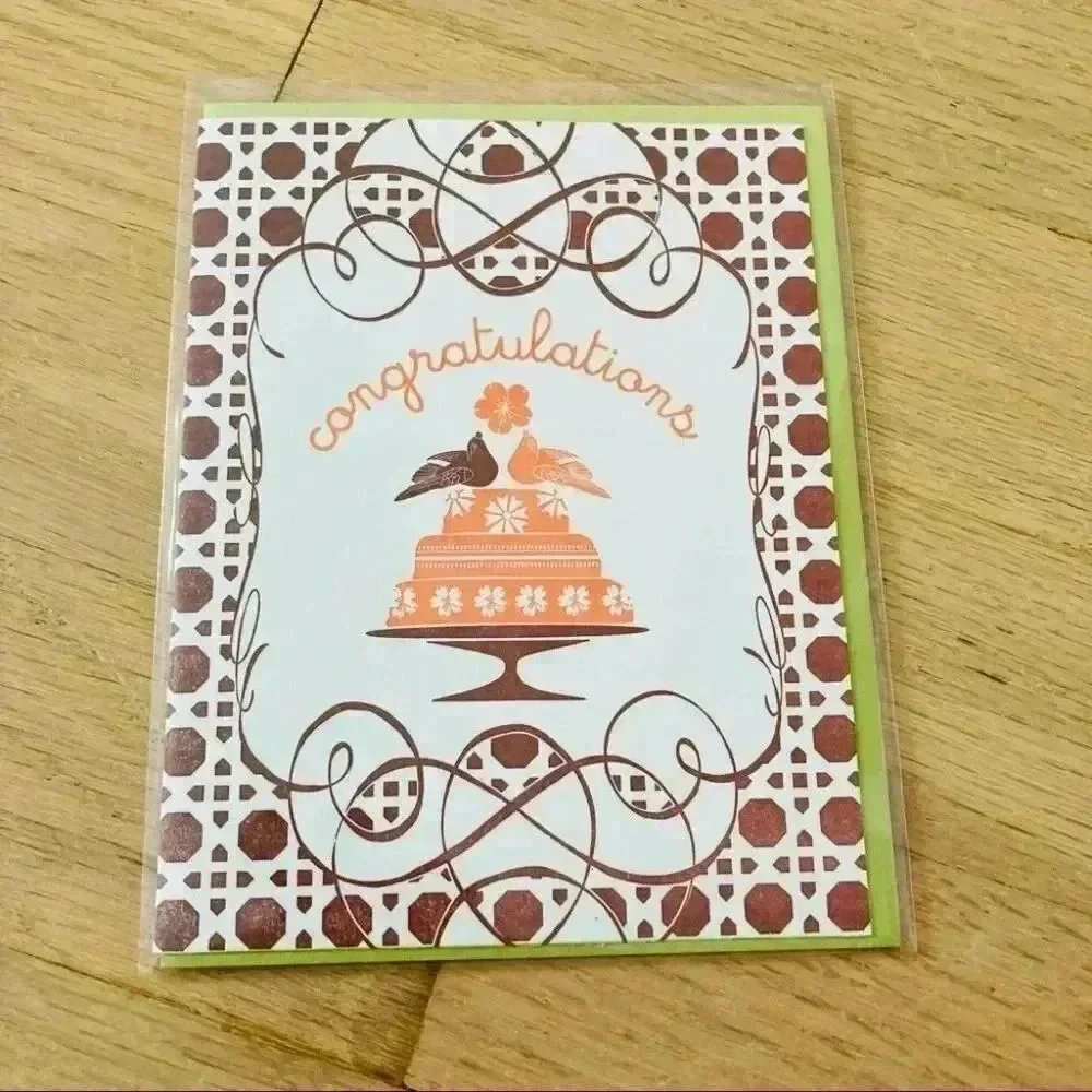 A Papier Congratulations Wedding Cake Card
